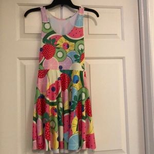 Blackmilk fruit sleeveless skater dress